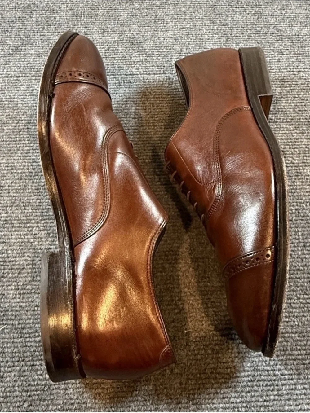 Allen Edmonds Fifth Avenue Oxford Shoes Men’s 12 3E Dark Chili Leather USA